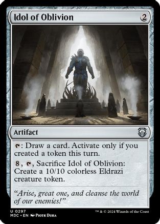 Idol of Oblivion (Ripple Foil) [Modern Horizons 3 Commander] Foil