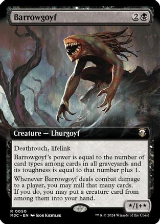 Barrowgoyf (Extended Art) (Ripple Foil) - Modern Horizons 3 Commander Foil