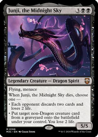 Junji, the Midnight Sky (Ripple Foil) - [Modern Horizons 3 Commander] Foil