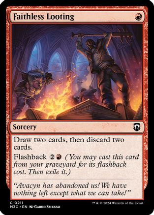 Faithless Looting (Ripple Foil) [Modern Horizons 3 Commander] Foil