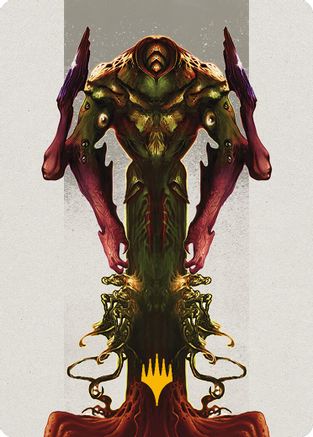 Kozilek, the Broken Reality Art Card (Gold-Stamped Planeswalker Symbol) [Modern Horizons 3 Art Series]