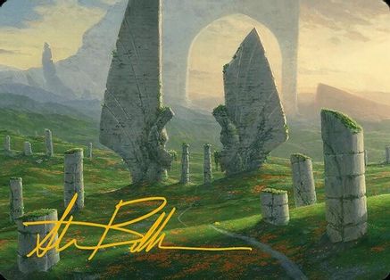 Monumental Henge Art Card (Gold-Stamped Signature) [Modern Horizons 3 Art Series]