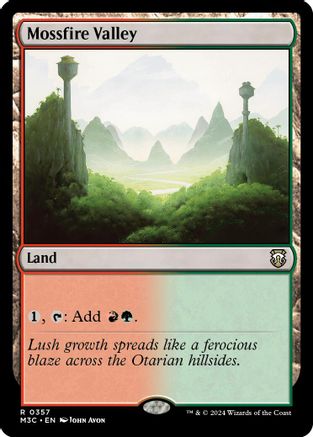 Mossfire Valley (Ripple Foil) - [Modern Horizons 3 Commander] Foil