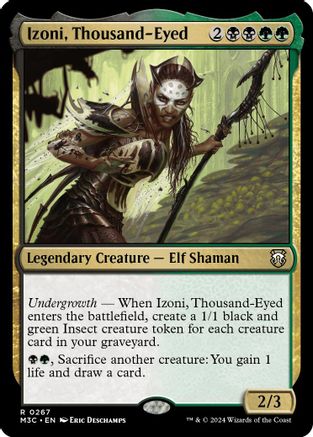 Izoni, Thousand-Eyed (Ripple Foil) - [Modern Horizons 3 Commander] Foil