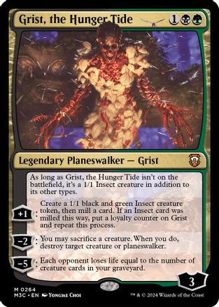 Grist, the Hunger Tide (Ripple Foil) [Modern Horizons 3 Commander] Foil