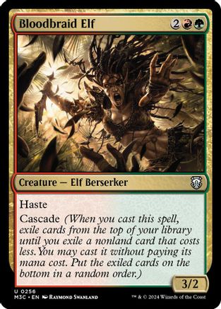 Bloodbraid Elf (Ripple Foil) - Modern Horizons 3 Commander Foil