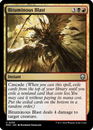 Bituminous Blast (Ripple Foil) - Modern Horizons 3 Commander Foil