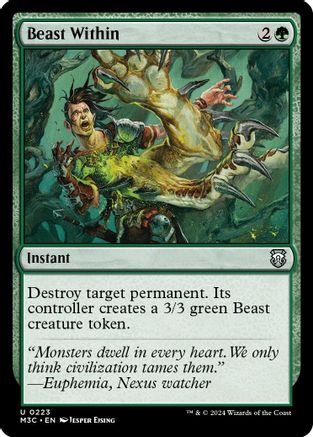 Beast Within (Ripple Foil) - Modern Horizons 3 Commander Foil
