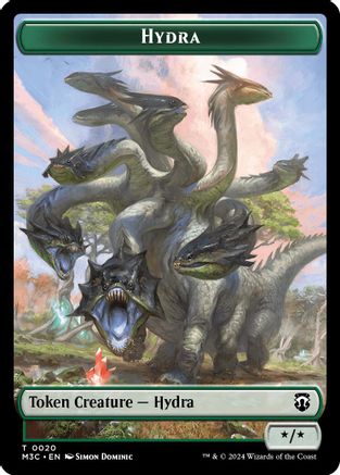 Hydra // Boar Double-Sided Token [Modern Horizons 3 Commander]