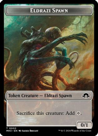 Eldrazi Spawn // Fish Double-Sided Token - Modern Horizons 3 Foil