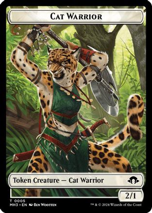 Cat Warrior Token - Modern Horizons 3