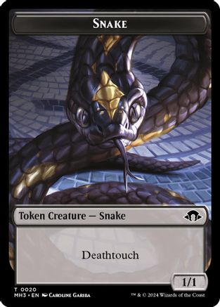 Snake // Energy Reserve Double-Sided Token [Modern Horizons 3 Tokens]