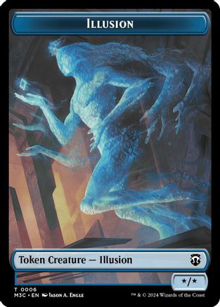 Illusion (Ripple Foil) // Servo Double-Sided Token [Modern Horizons 3 Commander] Foil