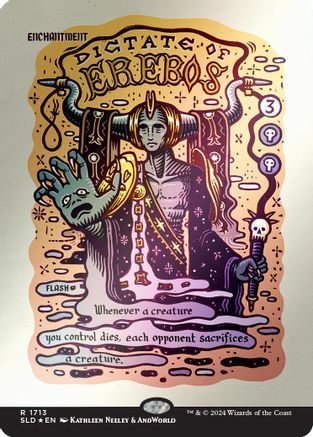 Dictate of Erebos (Rainbow Foil) [Secret Lair Drop Series] Foil