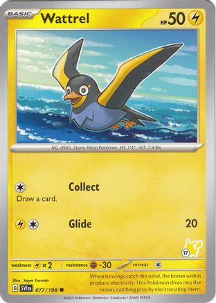 Wattrel - Pikachu 17 [Battle Academy 2024]