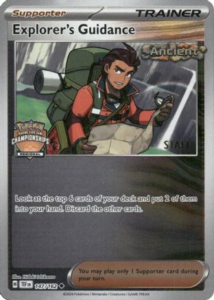 Explorer's Guidance (Regional Championships) [Staff] 147/162 [League & Championship Cards]  - Reverse Holofoil
