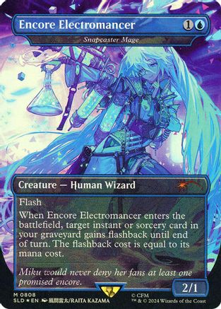 Encore Electromancer - Snapcaster Mage (Rainbow Foil) - Secret Lair Drop Series Foil