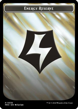 Energy Reserve (Ripple Foil) // Servo Double-Sided Token - Modern Horizons 3 Foil