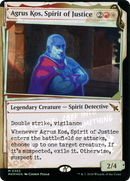 Agrus Kos, Spirit of Justice (Showcase) (Invisible Ink) - Murders at Karlov Manor: (Showcase) Foil