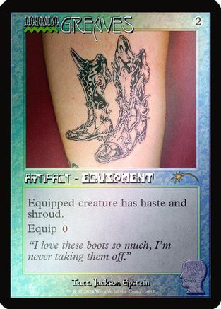 Lightning Greaves (1662) (Rainbow Foil) [Secret Lair Drop Series] Foil