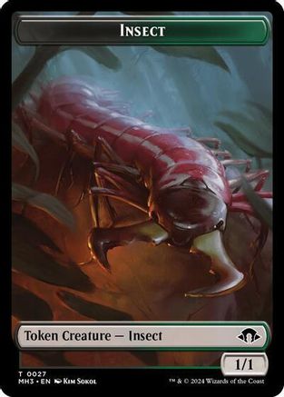 Insect (0027) // Energy Reserve Double-Sided Token [Modern Horizons 3]