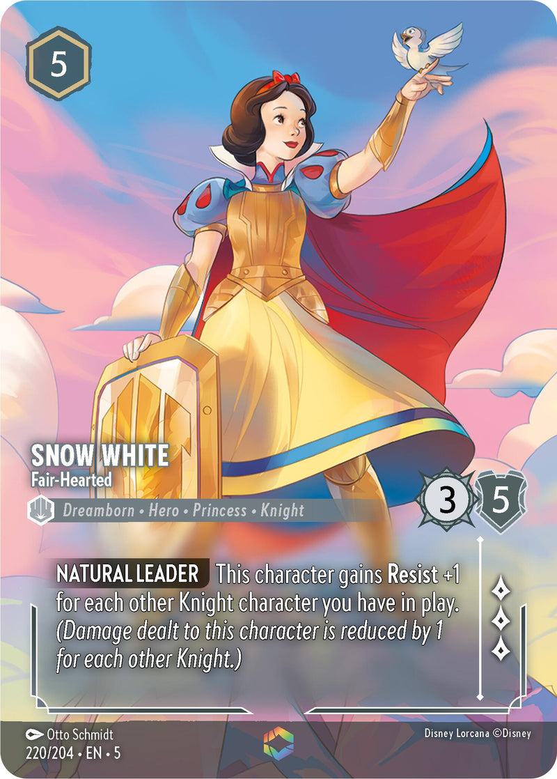 disney lorcana shimmering skies enchanted cards Snow White