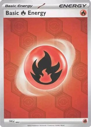 Basic Fire Energy 002 [SV Shrouded Fable]  - Reverse Holofoil