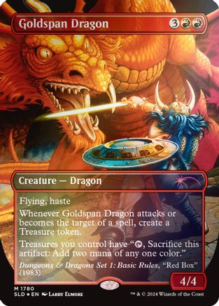 Goldspan Dragon (Rainbow Foil) [Secret Lair Drop Series] Foil