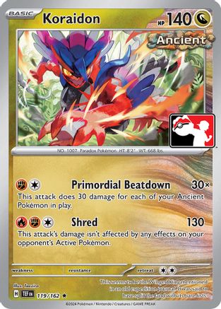 Koraidon - 119/162 [Prize Pack Series Cards]