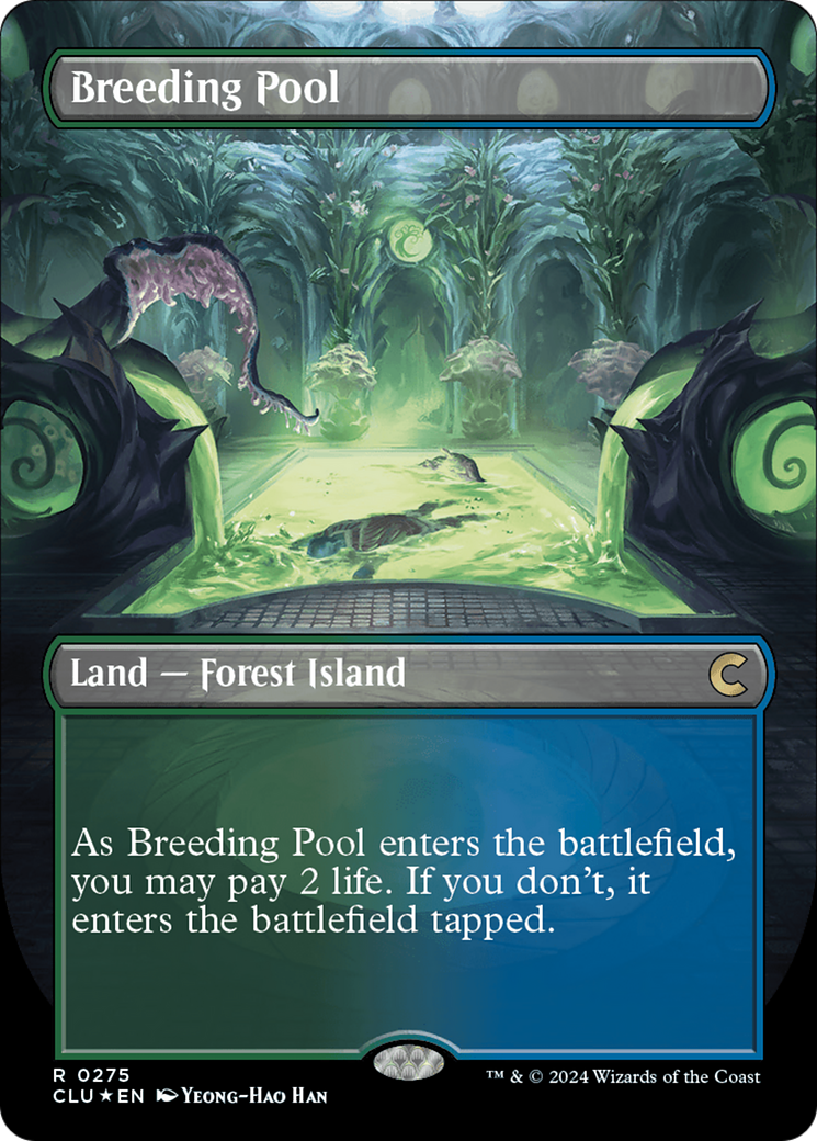 Breeding Pool (Borderless) - Ravnica: Clue Edition Foil