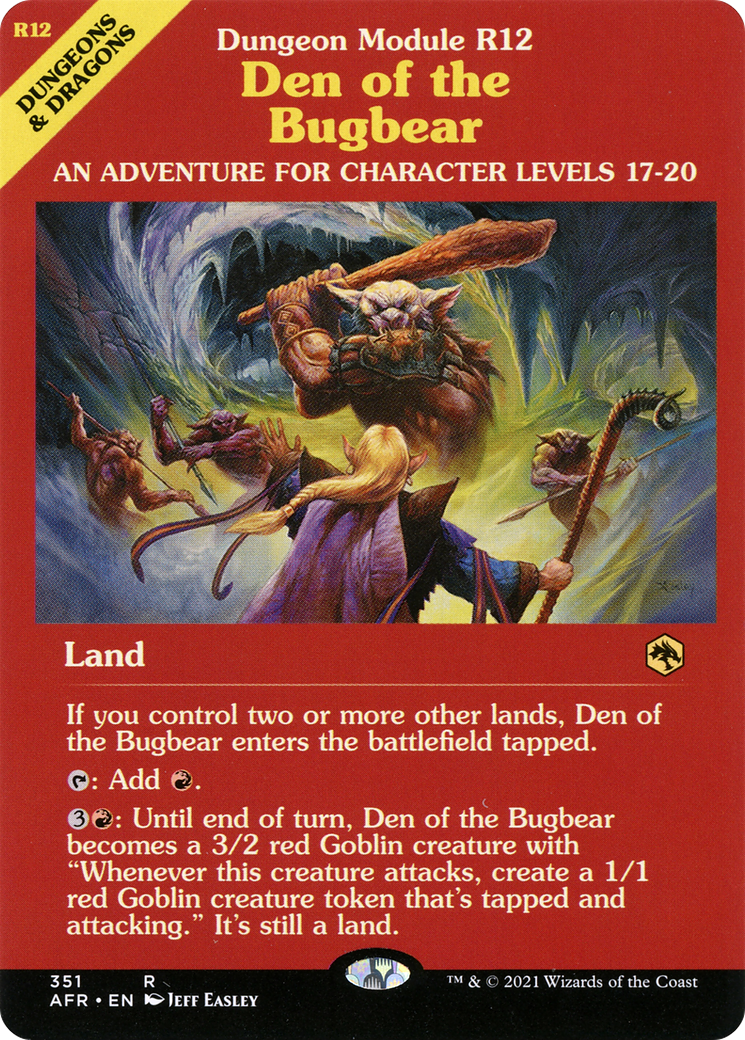 Den of the Bugbear (Dungeon Module): (Showcase) [Adventures in the Forgotten Realms]
