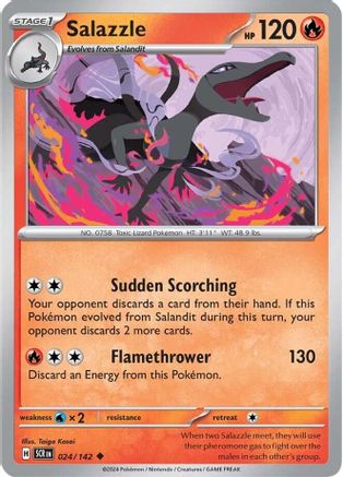 Salazzle 024 [SV07 Stellar Crown]