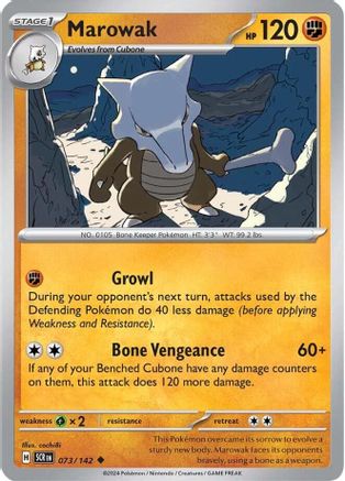 Marowak 073 [SV07 Stellar Crown]