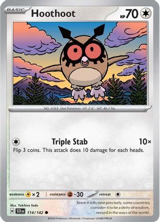 Hoothoot 114 [SV07 Stellar Crown]