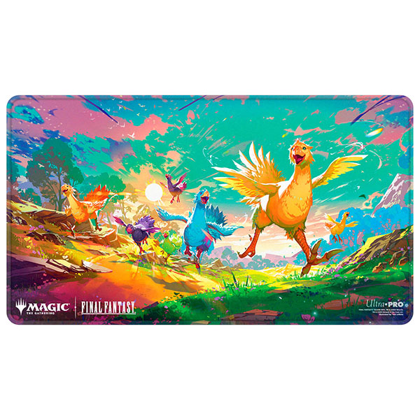 Playmat: MTG Holofoil- Final Fantasy- Running Chocobo Bundle Key Art