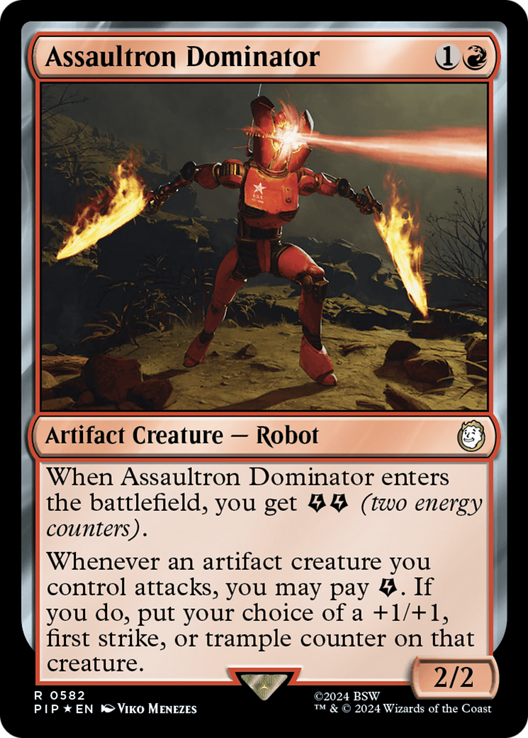 Assaultron Dominator (Surge Foil) - Fallout Foil