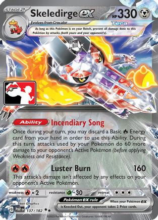 Skeledirge ex - 137/182 [Prize Pack Series Cards] - Holofoil