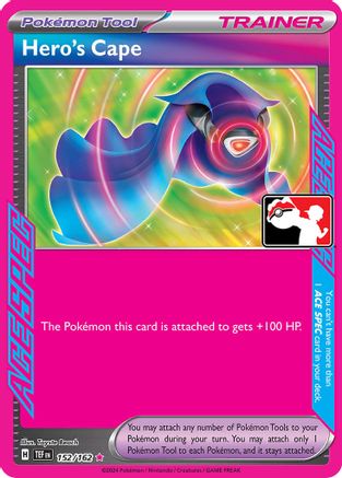 Hero's Cape - 152/162 [Prize Pack Series Cards] - Holofoil