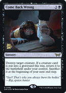 Come Back Wrong (0086) [Duskmourn: House of Horror Promos] Foil