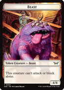 Beast // Copy Double-Sided Token [Duskmourn: House of Horror Tokens]