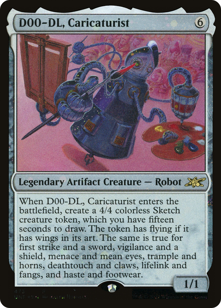 D00-DL, Caricaturist (Galaxy Foil) [Unfinity] Foil