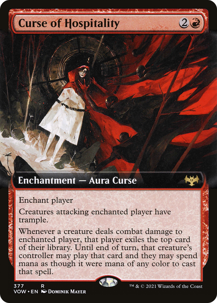 Curse of Hospitality (Extended Art): (Extended Art) [Innistrad: Crimson Vow]