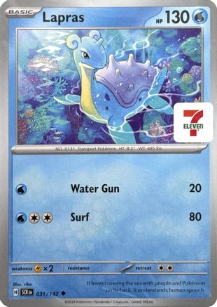 Lapras - 31/142 (7-Eleven Promo) [Miscellaneous Cards & Products]
