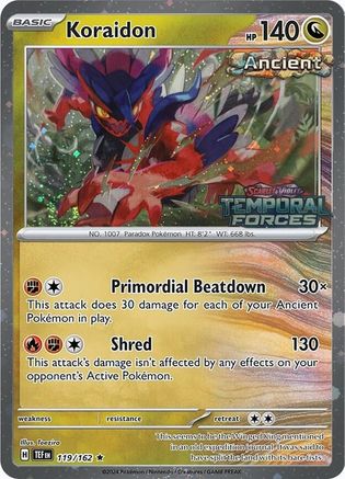 Koraidon - 119/162 (European Promo) [Miscellaneous Cards & Products]