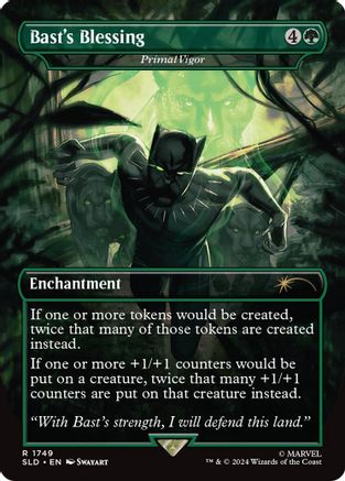 Bast's Blessing - Primal Vigor (Rainbow Foil) [Secret Lair Drop] Foil