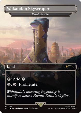 Wakandan Skyscraper - Karn's Bastion (Rainbow Foil) [Secret Lair Drop] Foil