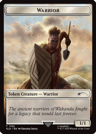 Warrior Token (Rainbow Foil) [Secret Lair Drop] Foil