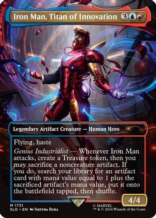Iron Man, Titan of Innovation (Rainbow Foil) [Secret Lair Drop] Foil