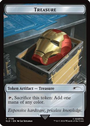 Treasure Token (1736) (Rainbow Foil) [Secret Lair Drop] Foil