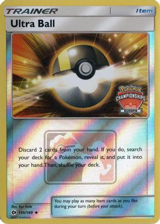 Ultra Ball (Europe Championships) 135/149 [League & Championship Cards]  - Reverse Holofoil